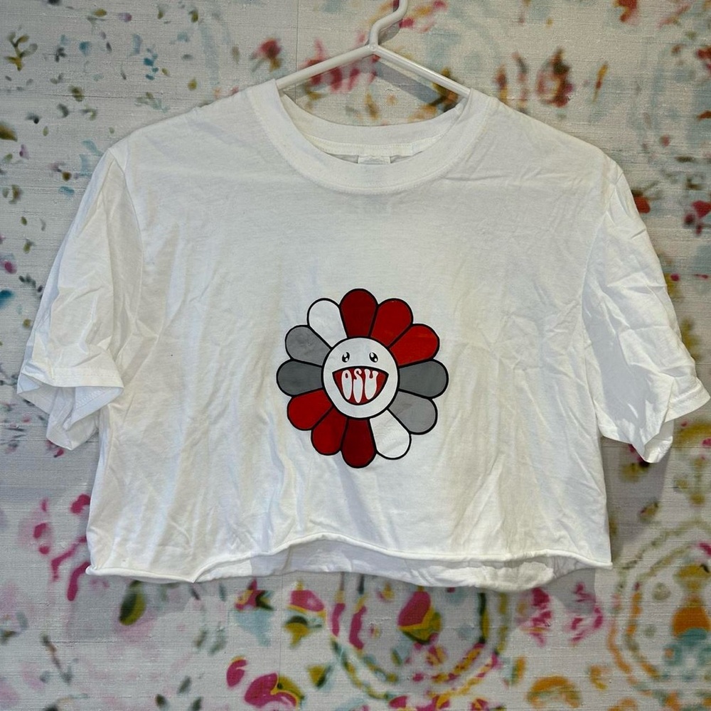 Ohio state cropped tee